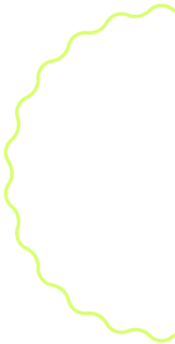 A yellow squiggly line on a black background.