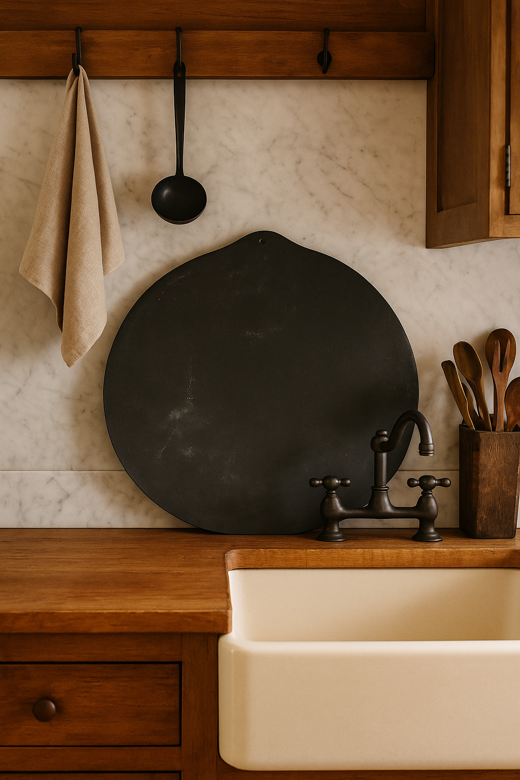 1197 19th Century Antique Slate Charcuterie Board - lifestyle.png