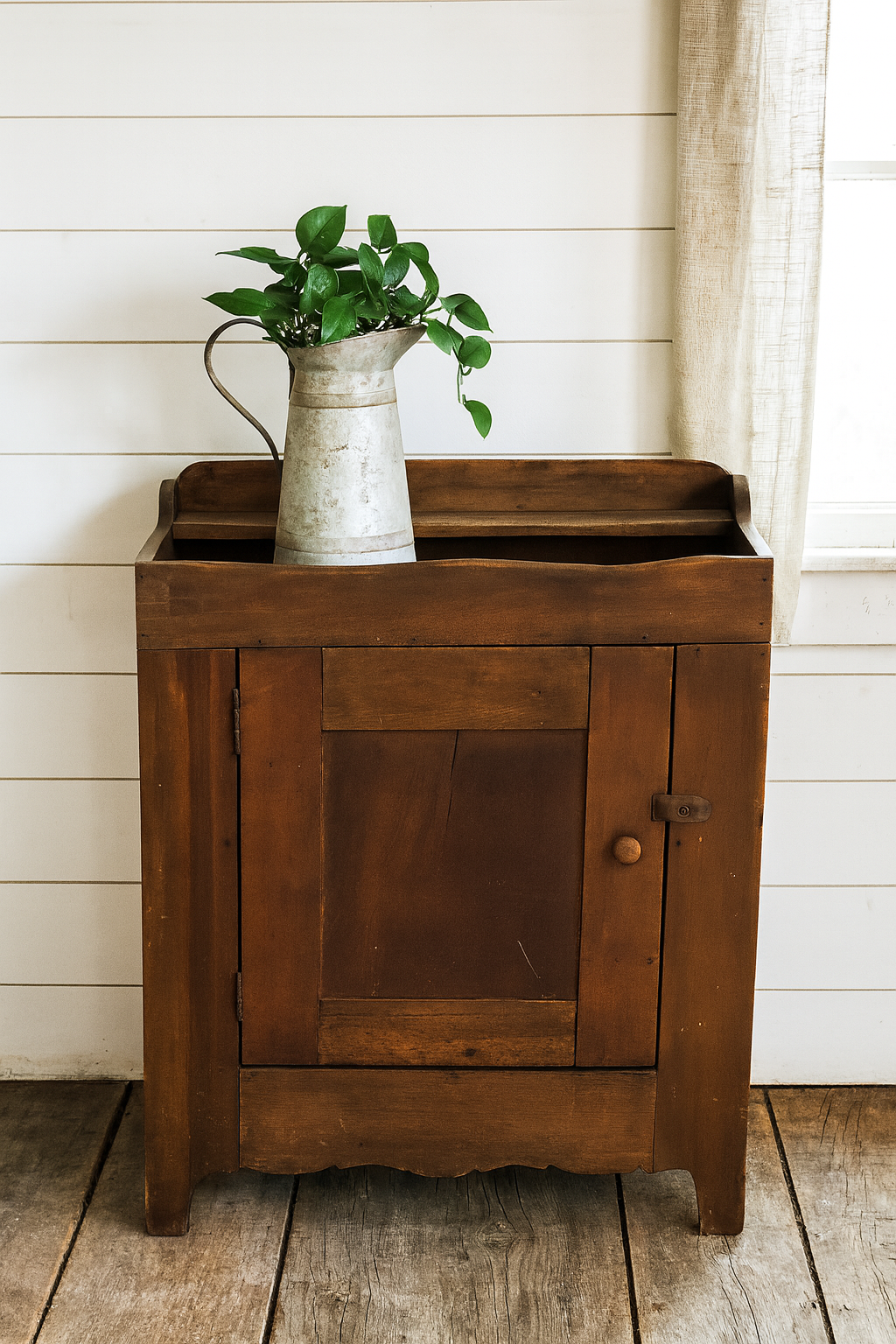 1619 Antique Farmhouse Dry Sink Cabinet - lifestyle.png