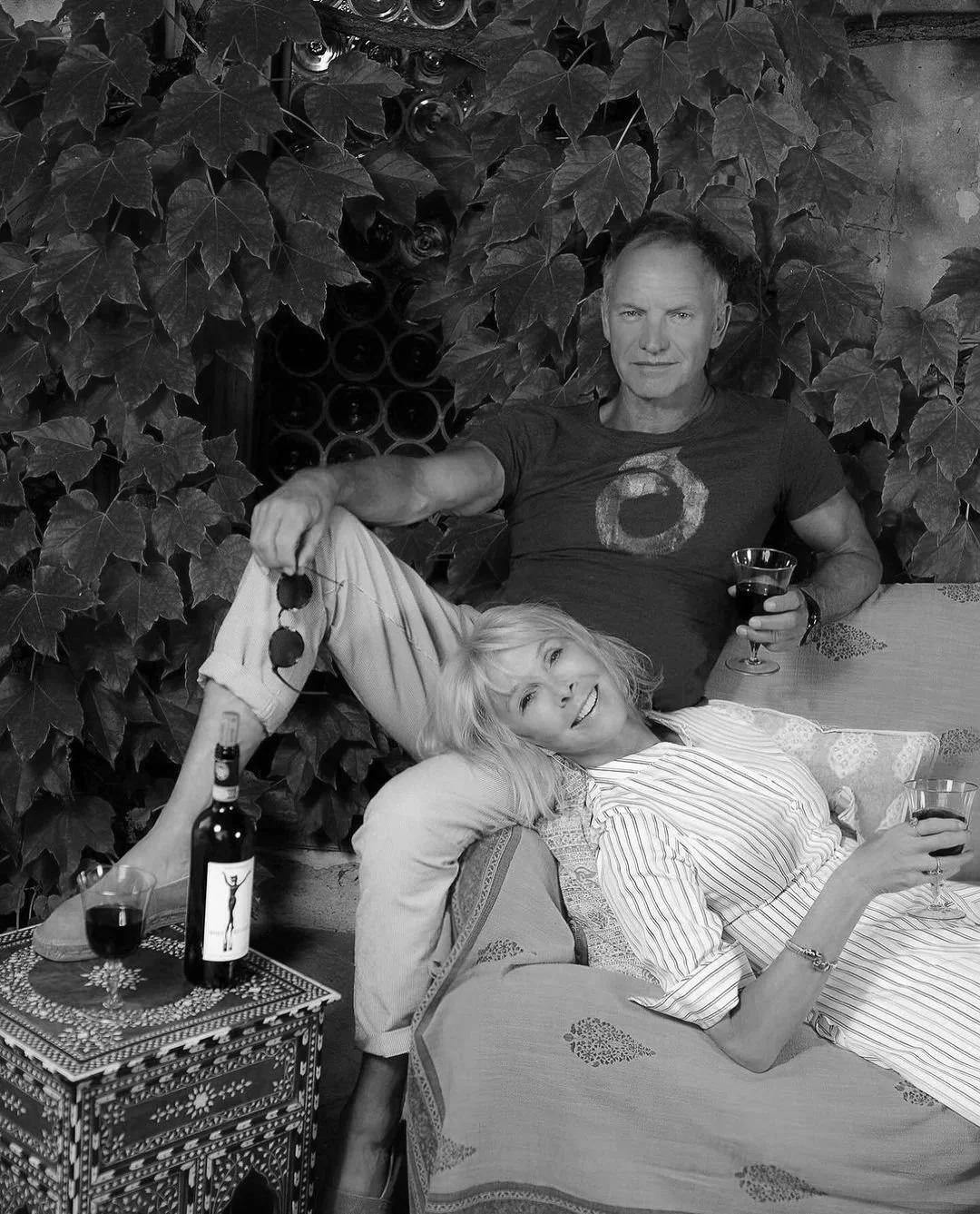 Sting and Trudie Styler