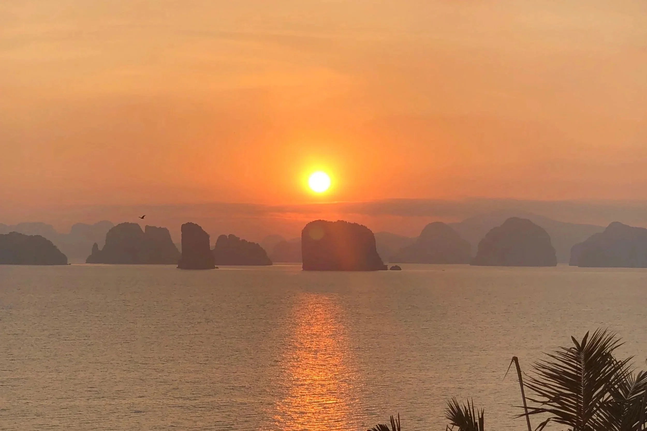 Sunrise from Roof Top at Andaman Villa in Koh Yao Noi