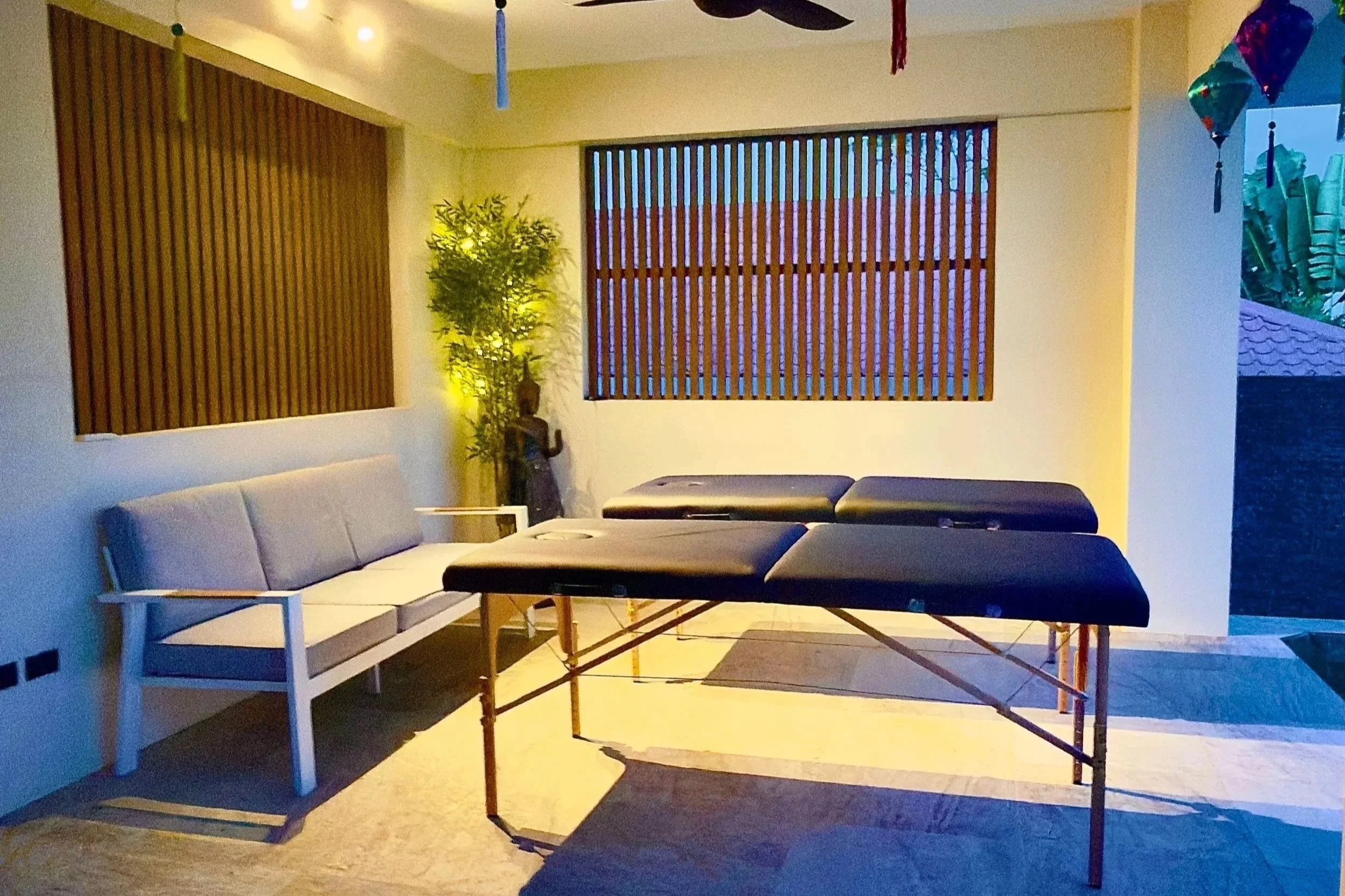 In villa massage under sala at Koh Koh Yao Noi Andaman Villa
