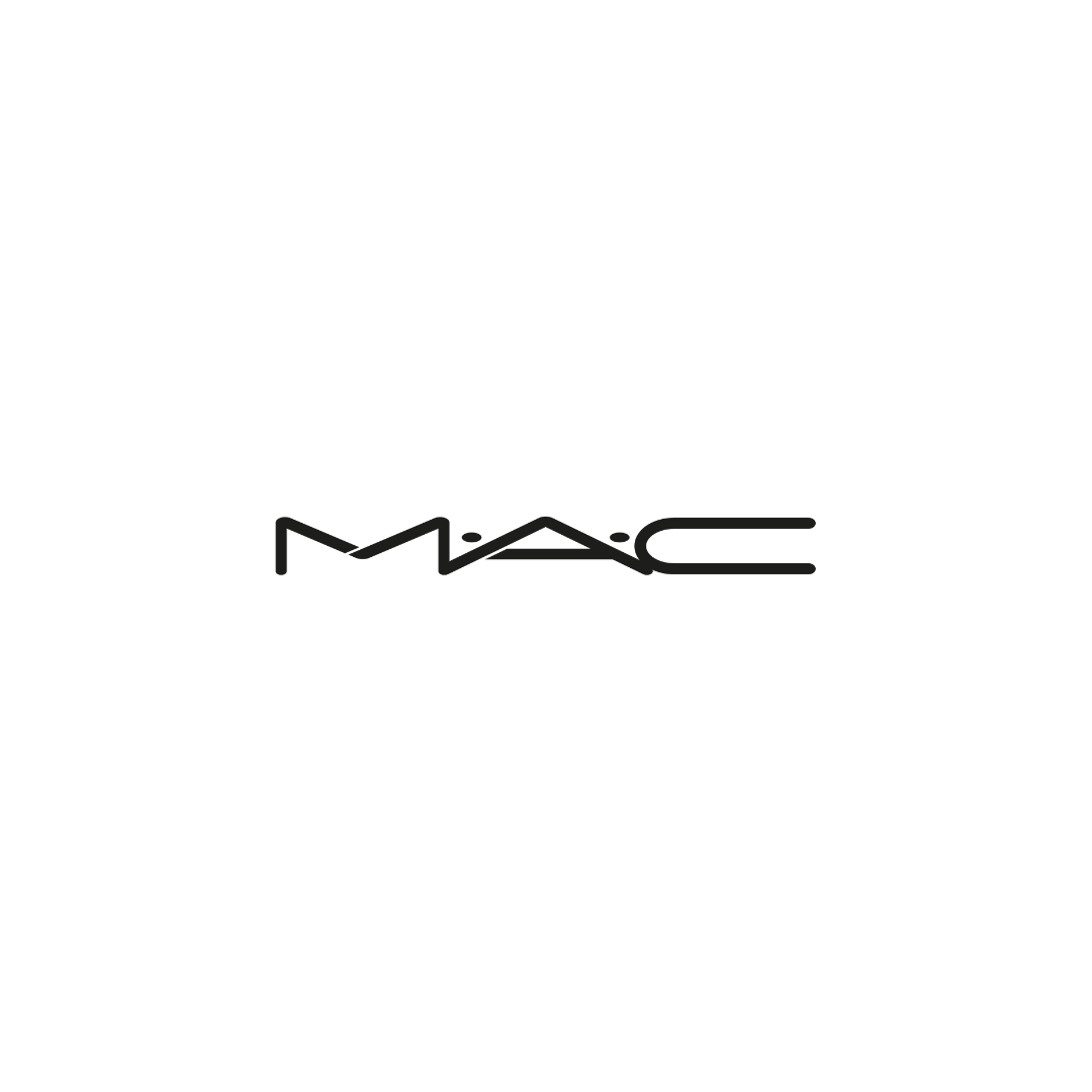 Black background with the MAC Cosmetics logo in the center.