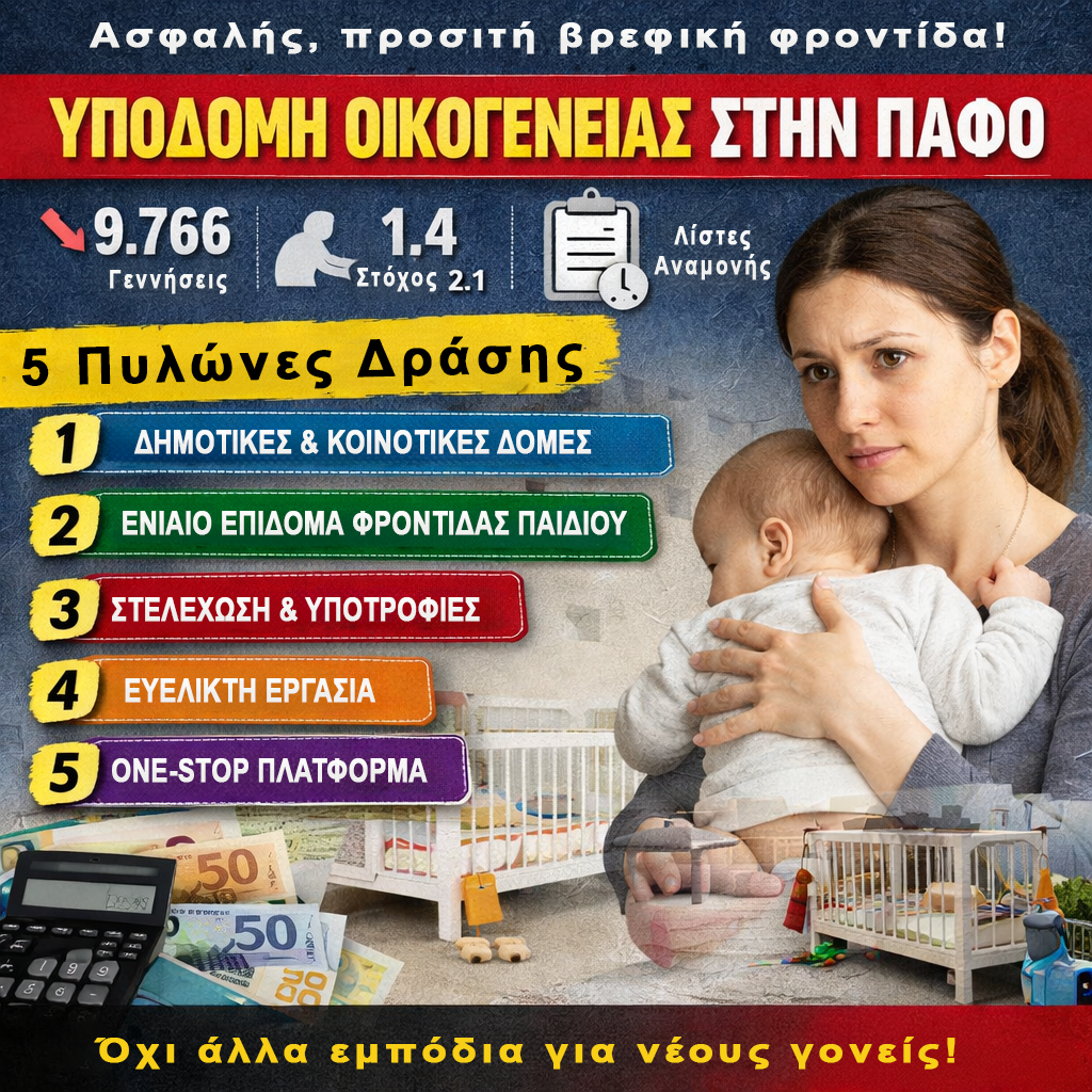 Η υπογεννητικότητα παύει να είναι «ιδιωτική απόφαση» όταν το κράτος επιτρέπει η διεύρυνση της οικογένειας να μετατρέπεται σε… «ακριβό άθλημα».