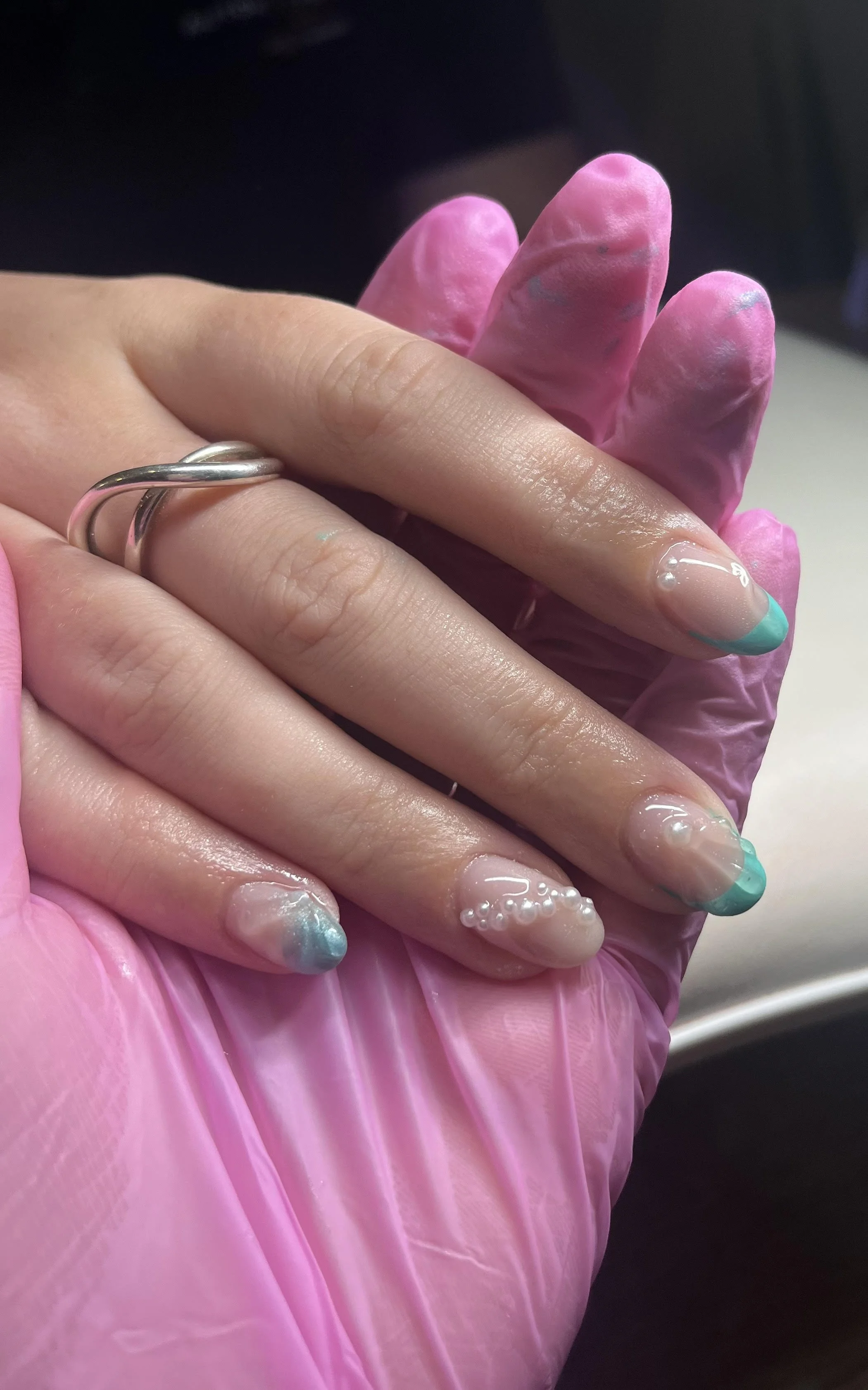 Builder Gel Hands (colour and minimal art)