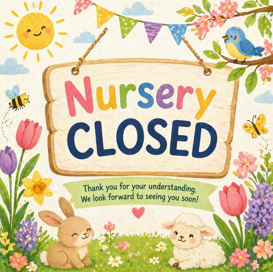 Nursery Closed - Bank Holiday