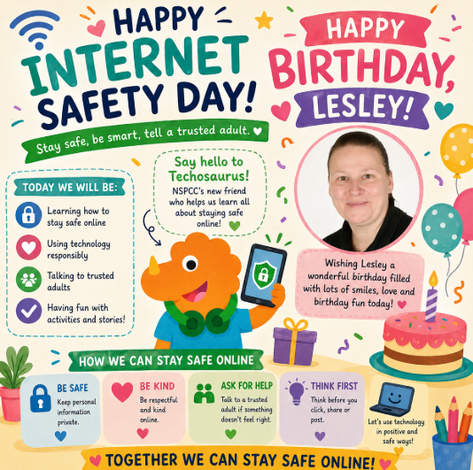 Internet Safety + Lesley's Birthday!