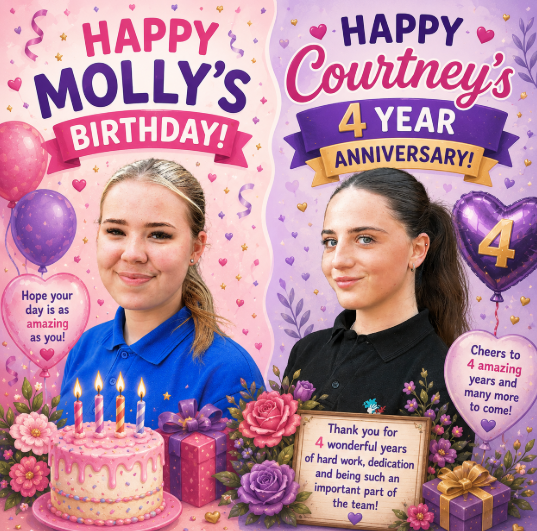 Molly's Birthday & Courtney's 4 Year Anniversary