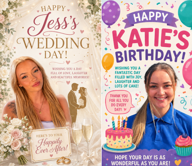 Jess's Wedding Day & Katie's Birthday!