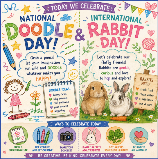 National Doodle Day / International Rabbit Day