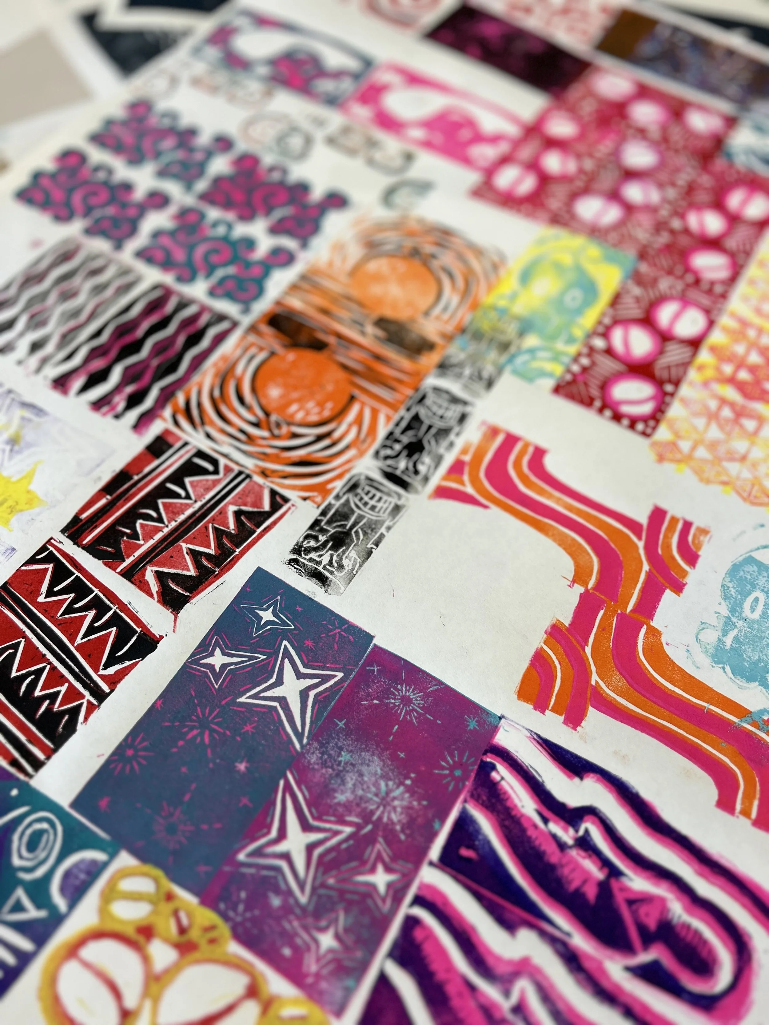 Colorful sheets of nail polish stickers with various patterns and designs, including stars, waves, and abstract shapes.