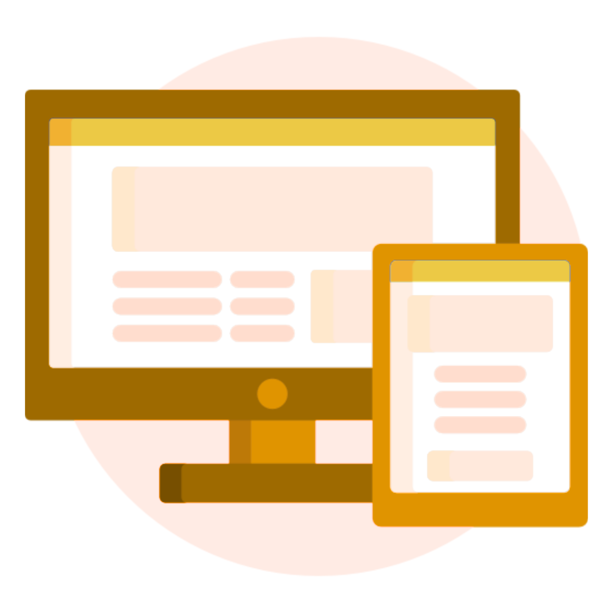 Task Hive responsive website design services mockup showing desktop and tablet layout for small business web development.