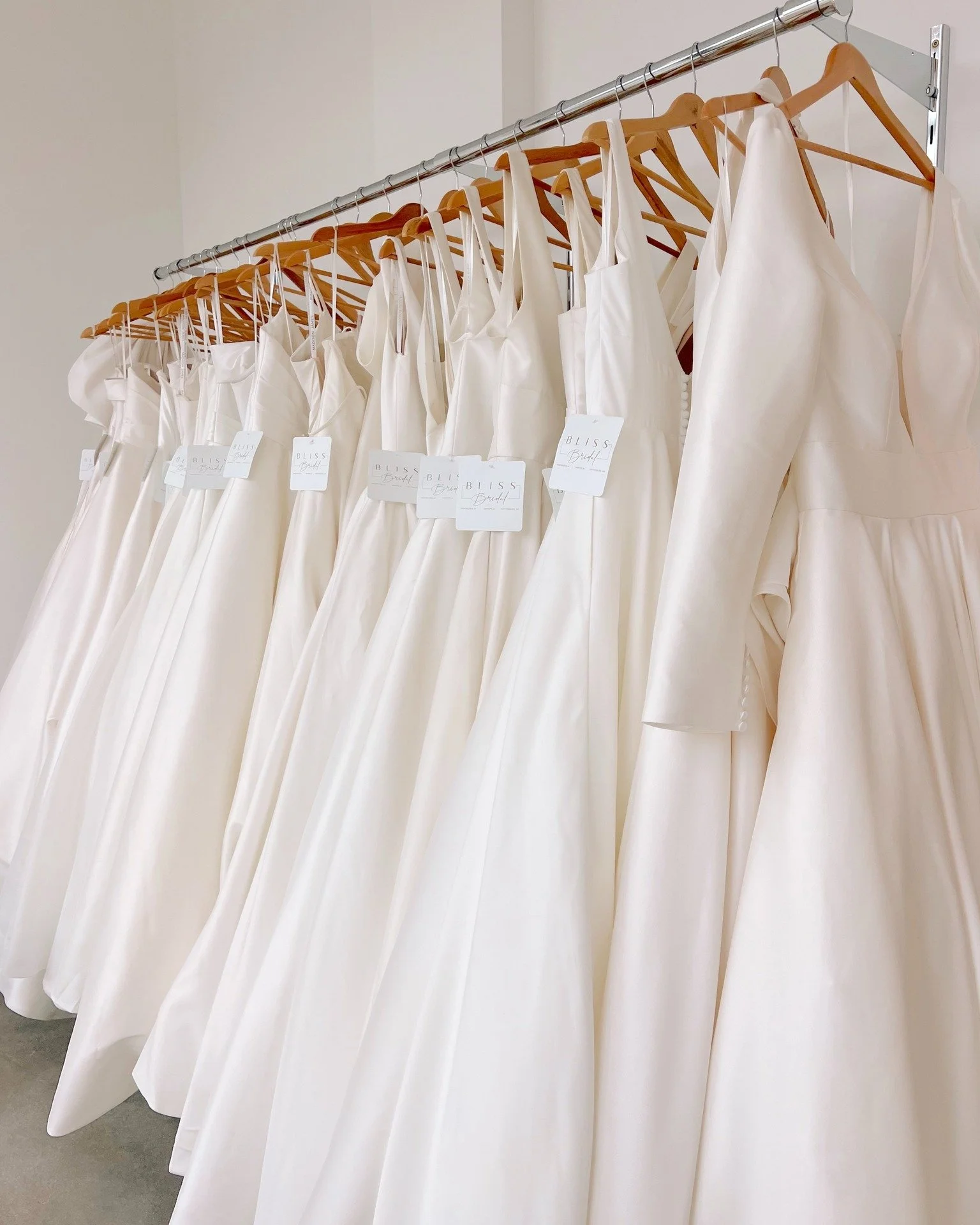 Ready to say YES to your dream dress...with a discount? 👰 Shop our annual White Wednesday Sale THIS WEEK November 24-26!

✨ 10% off all new orders for bridal gowns, accessories, and more!
✨ Sample Sale Gowns at $500!
✨ Sample Accessories $100!
✨ Sam