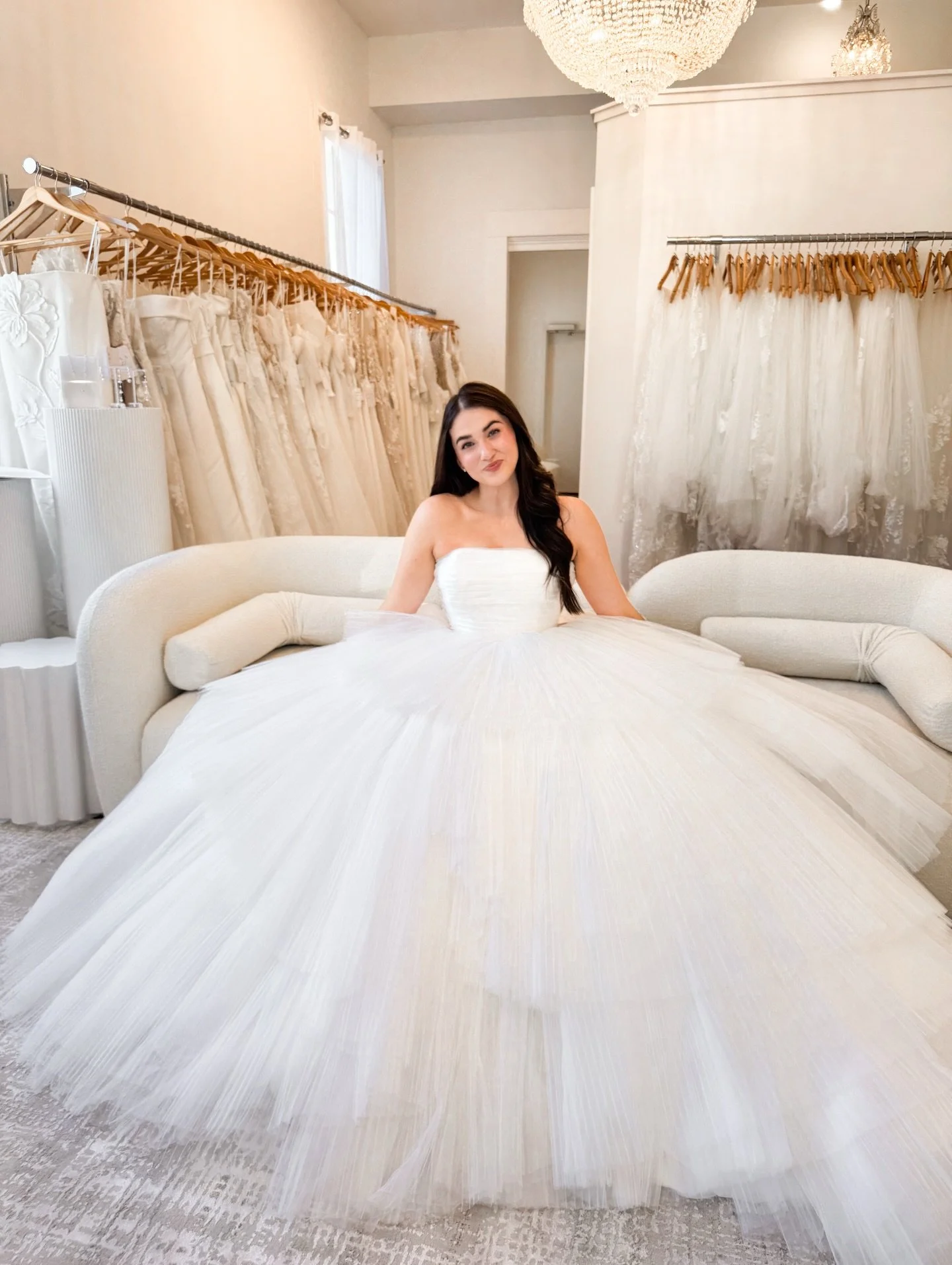 Say hi to the gown of your dreams!🥂🪩 #beablissbride 

This new arrival from @allurebridals Couture made us immediately think of the stunning tiered &lsquo;Speak Now&rsquo; gown worn by @taylorswift on the Eras tour, so we knew immediately what her 