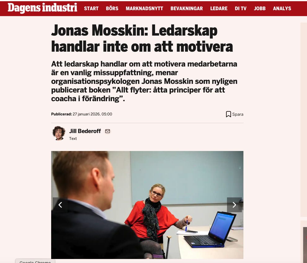 Intervju med mig i Dagens Industri