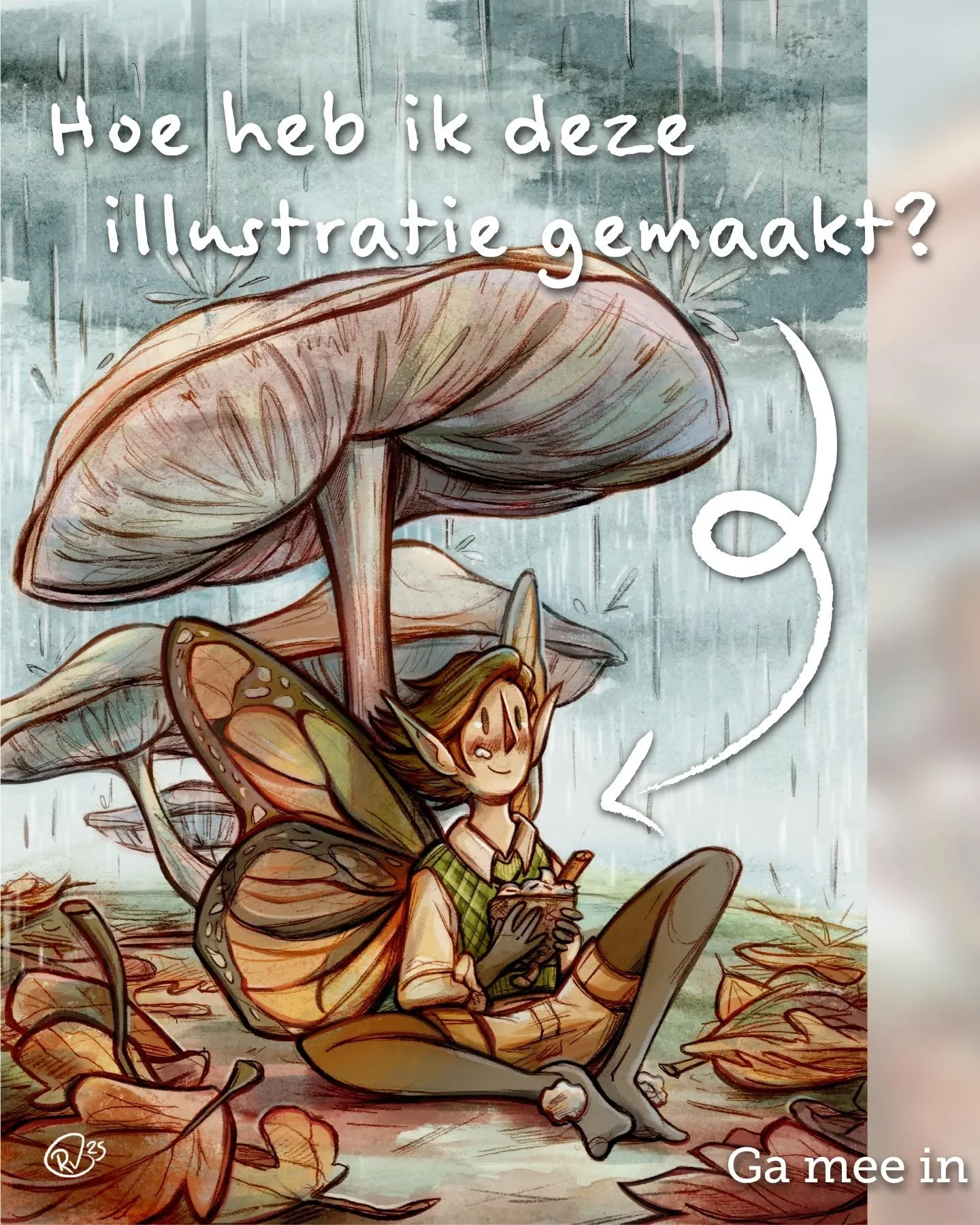 Ik krijg wel eens vragen over hoe ik mijn illustraties maak. Ik wil jullie graag meenemen in mijn proces!