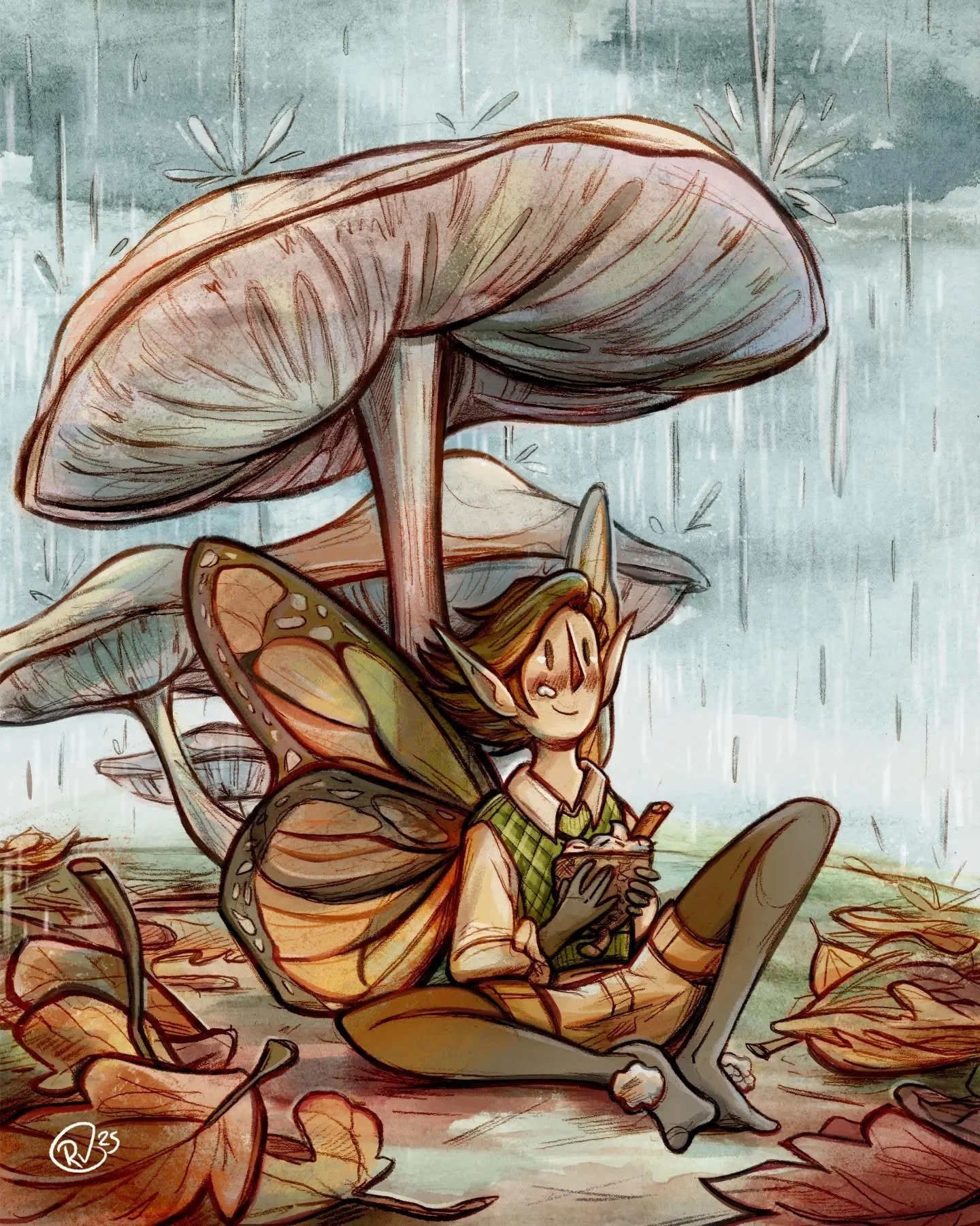 De herfst heeft haar hoogtepunt al gehad. Maar toch nu het nog kan, deel ik een herfstig plaatje! 🍂☔️