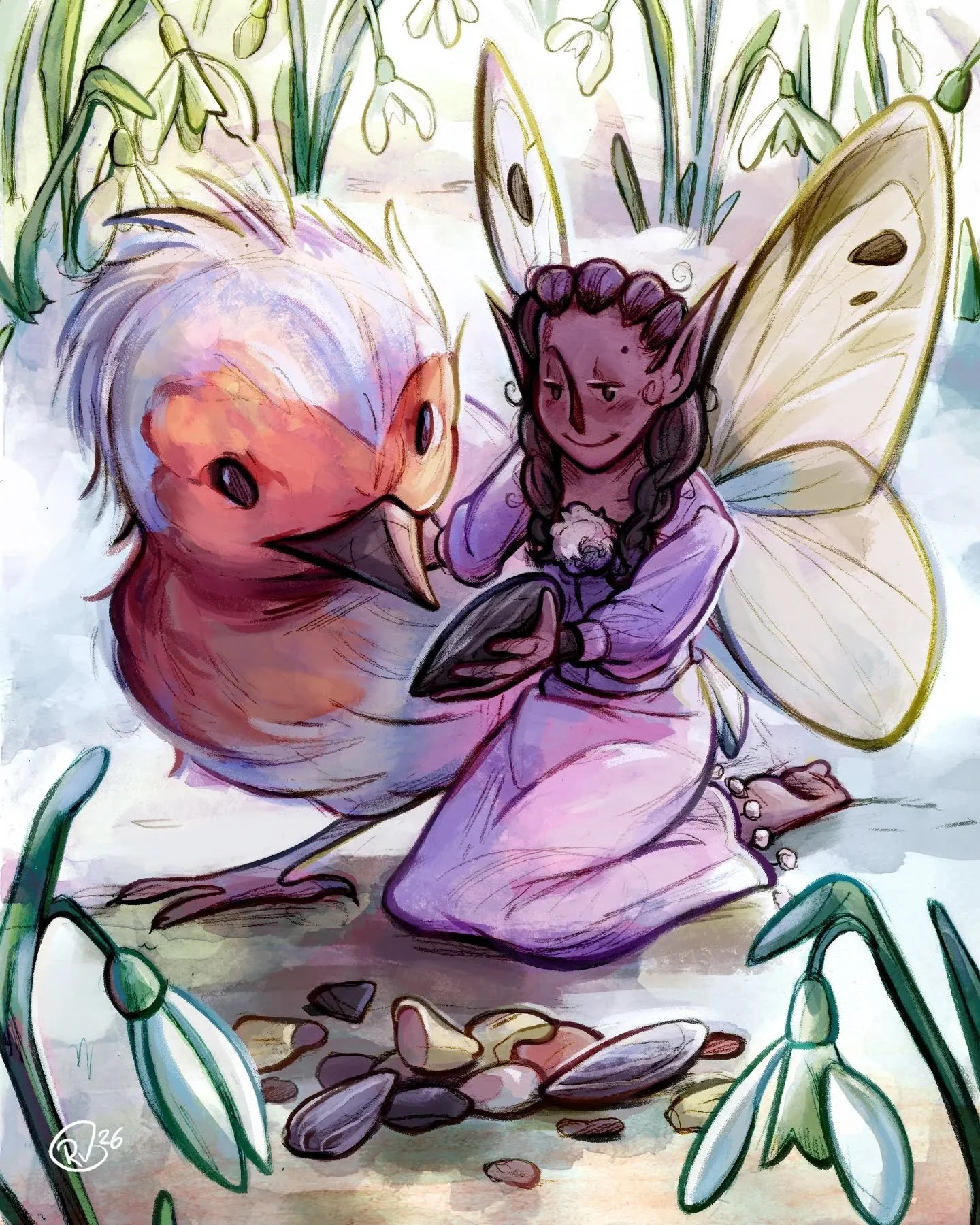 Een winters plaatje om het koude seizoen te vieren!  You either love it, or hate it ;) ❄️🪶