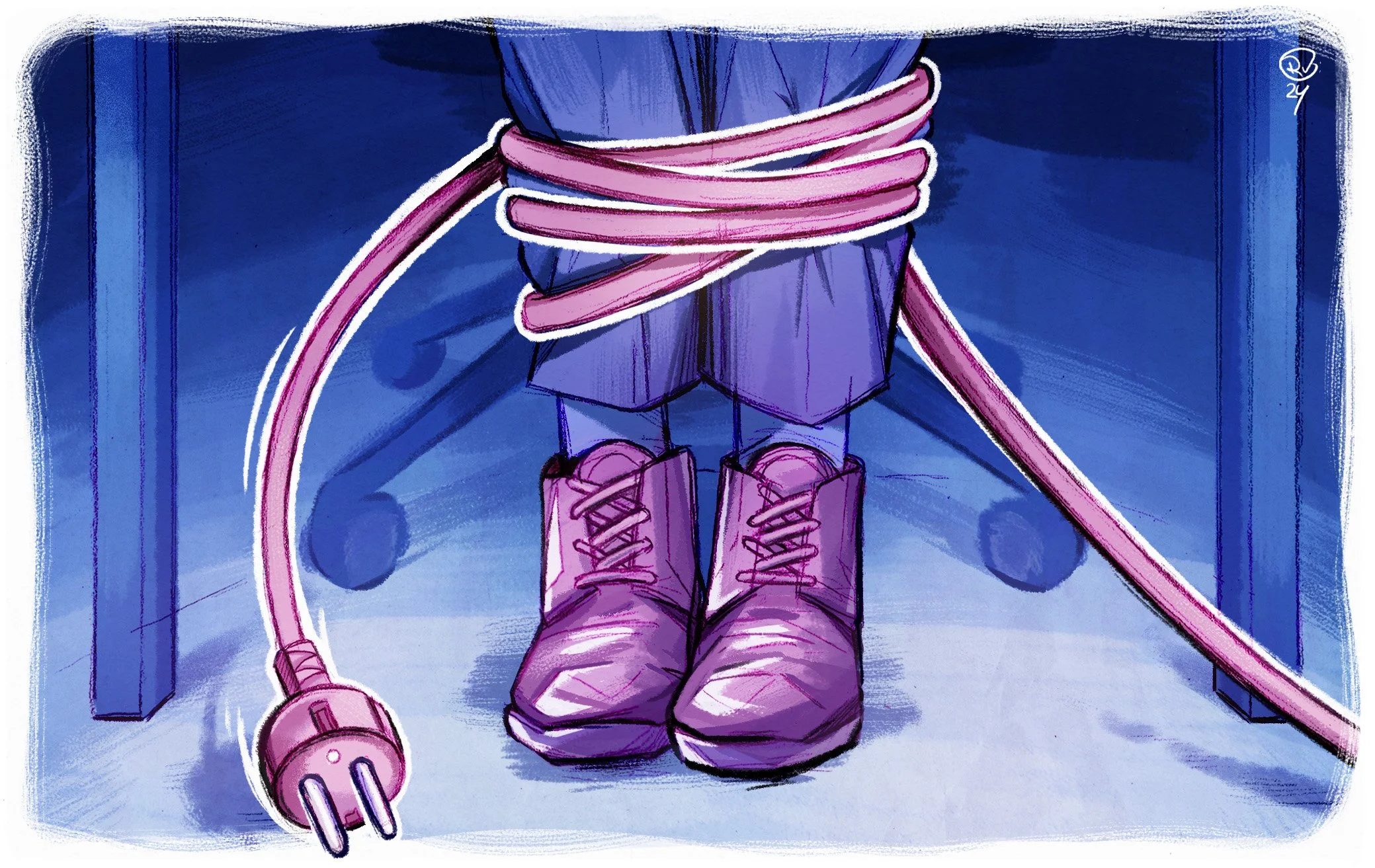 Vol stroomnet hinderend bedrijven