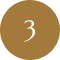 Brown circular icon with the number 3 in white.
