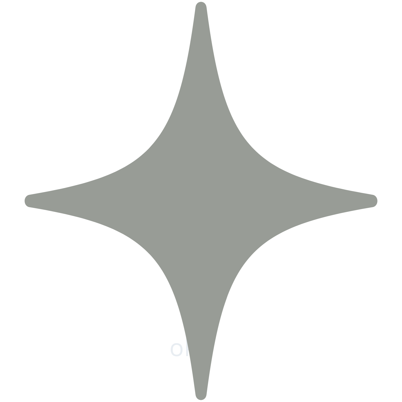 Maze-like symbol with four points extending outward in different directions.