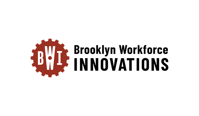 The image shows the BW I logo with a red gear shape background and the word 'BW I' inside, alongside black text that says 'Bureau of Workers' Compensation' under the logo.