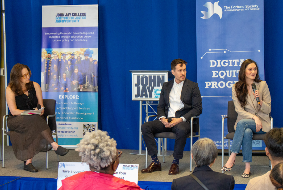 At the Fortune Society's Tech Fair. Photo: Fortune Society