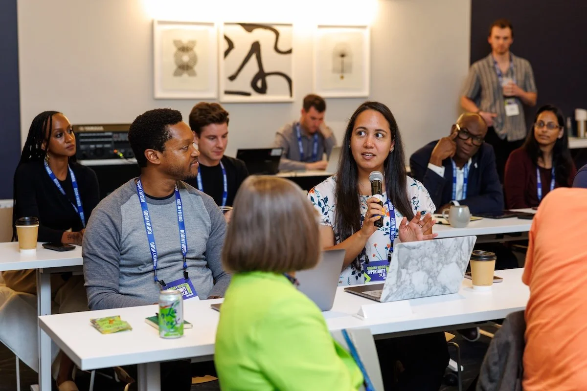 At Robin Hood AI Summit. Photo: Robin Hood