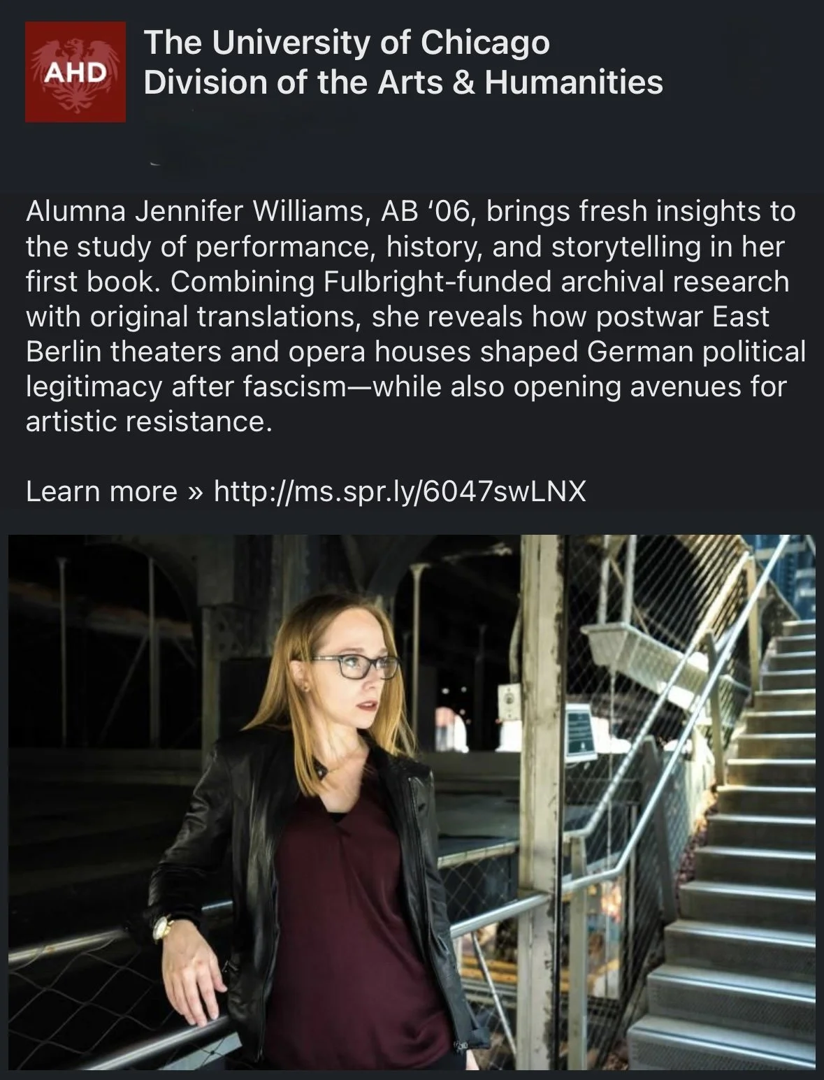 University of Chicago Jennifer Williams