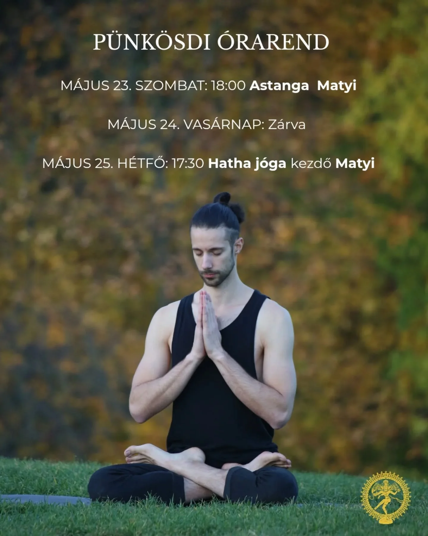 P&uuml;nk&ouml;sdi &oacute;rarend m&aacute;jus 23-25. 🧘🧘&zwj;♀️

#amanaskajoga