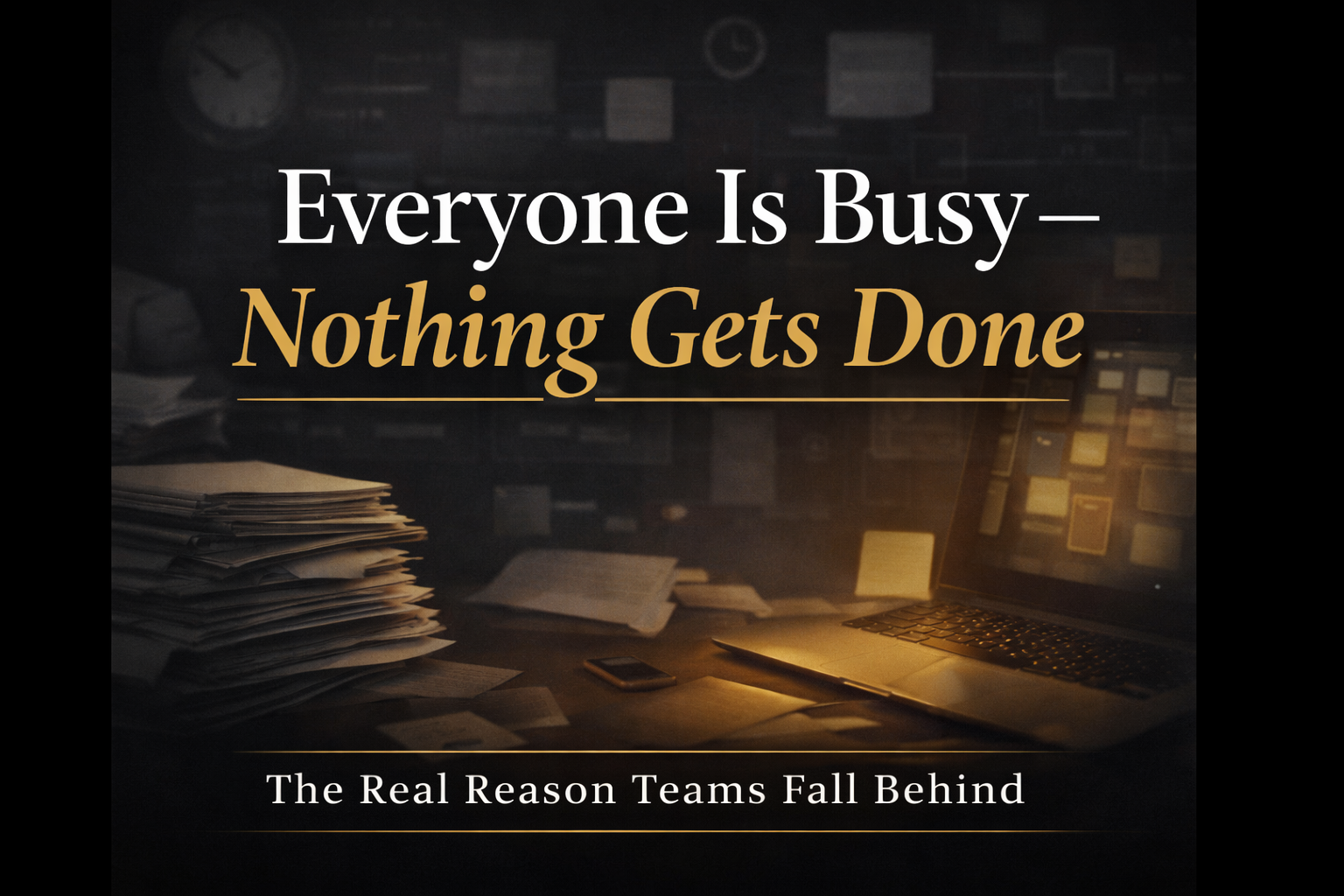 Everyone Is Busy. Nothing Is Getting Done.