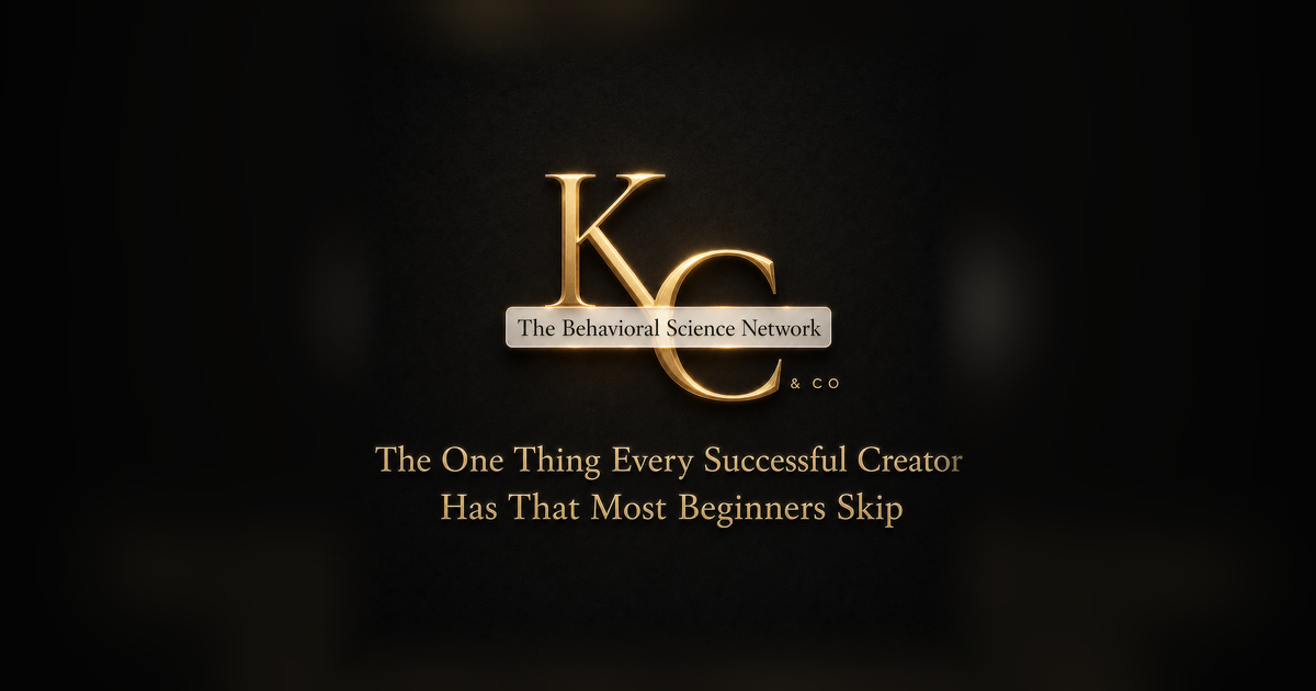 The One Thing Every Successful Creator Has That Most Beginners Skip