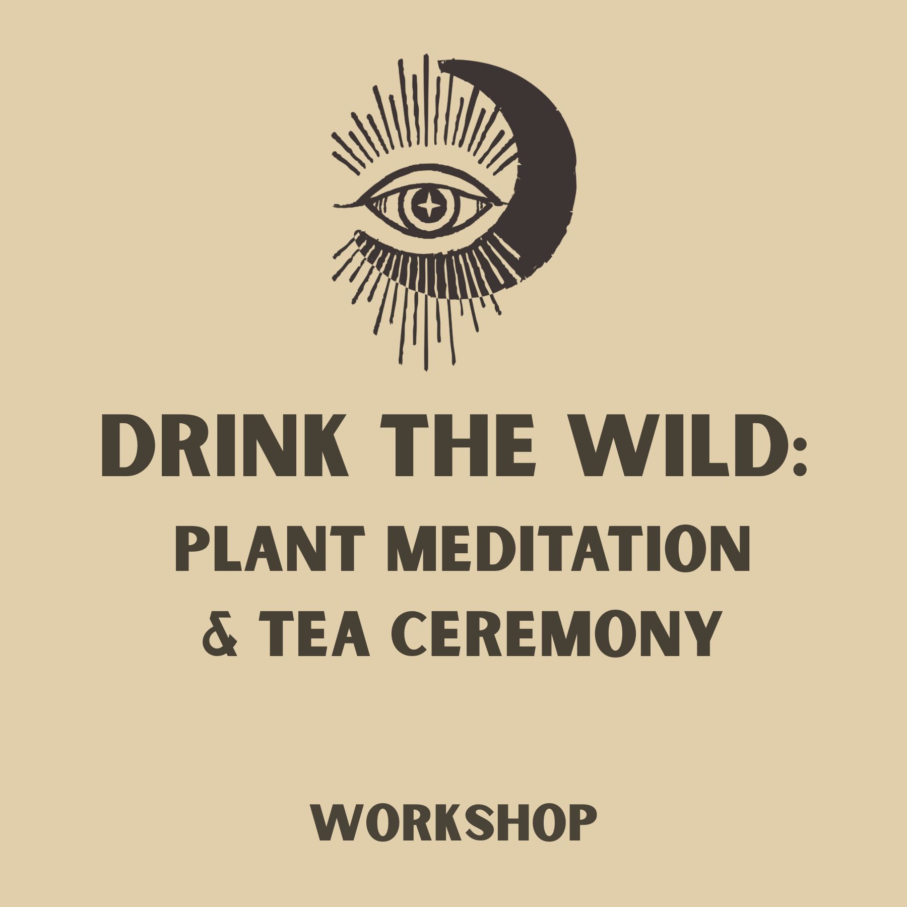 Drink the Wild: Plant Meditation & Tea Ceremony FRIDAY 3:15pm-4:30pm