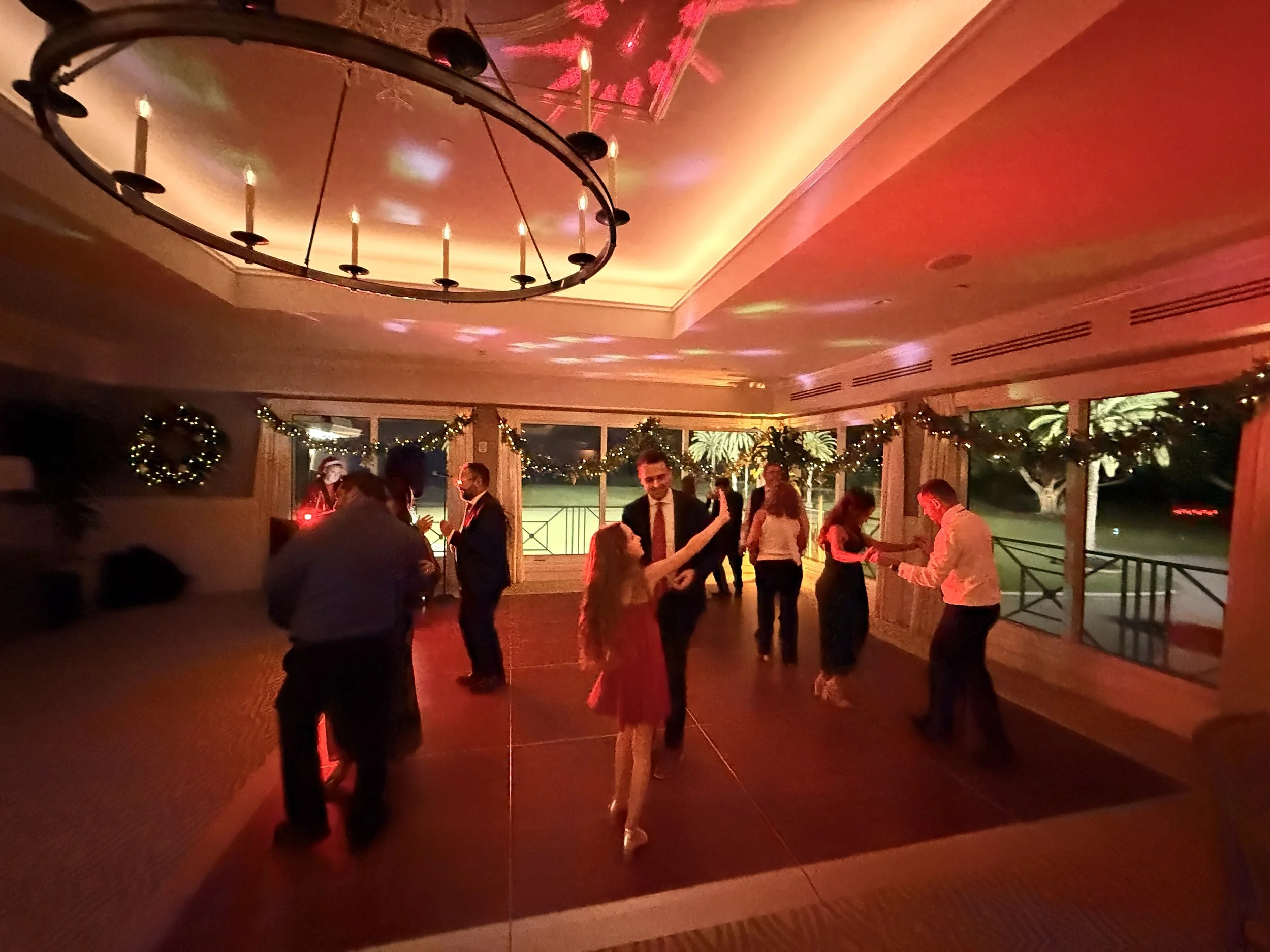 Carousel employees dancing at the company holiday party