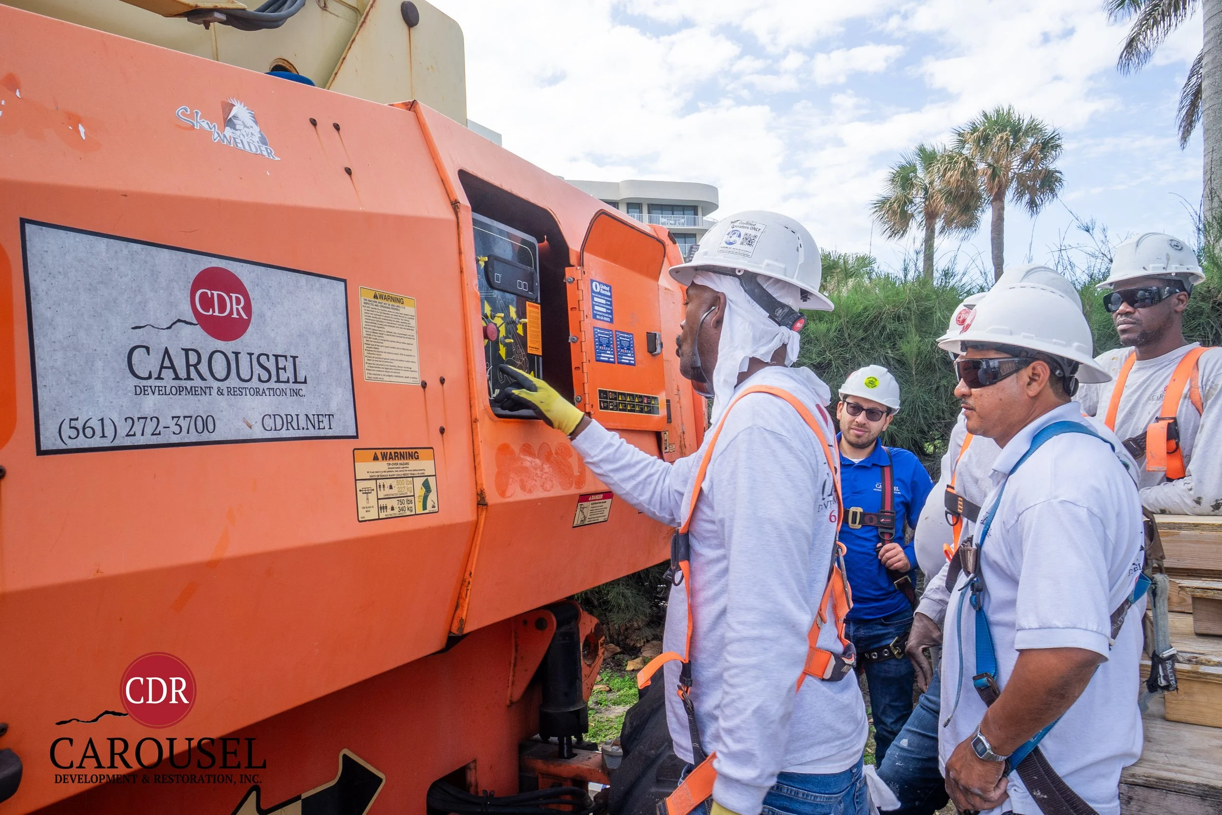 Carousel employees conducting Boom Lift Training