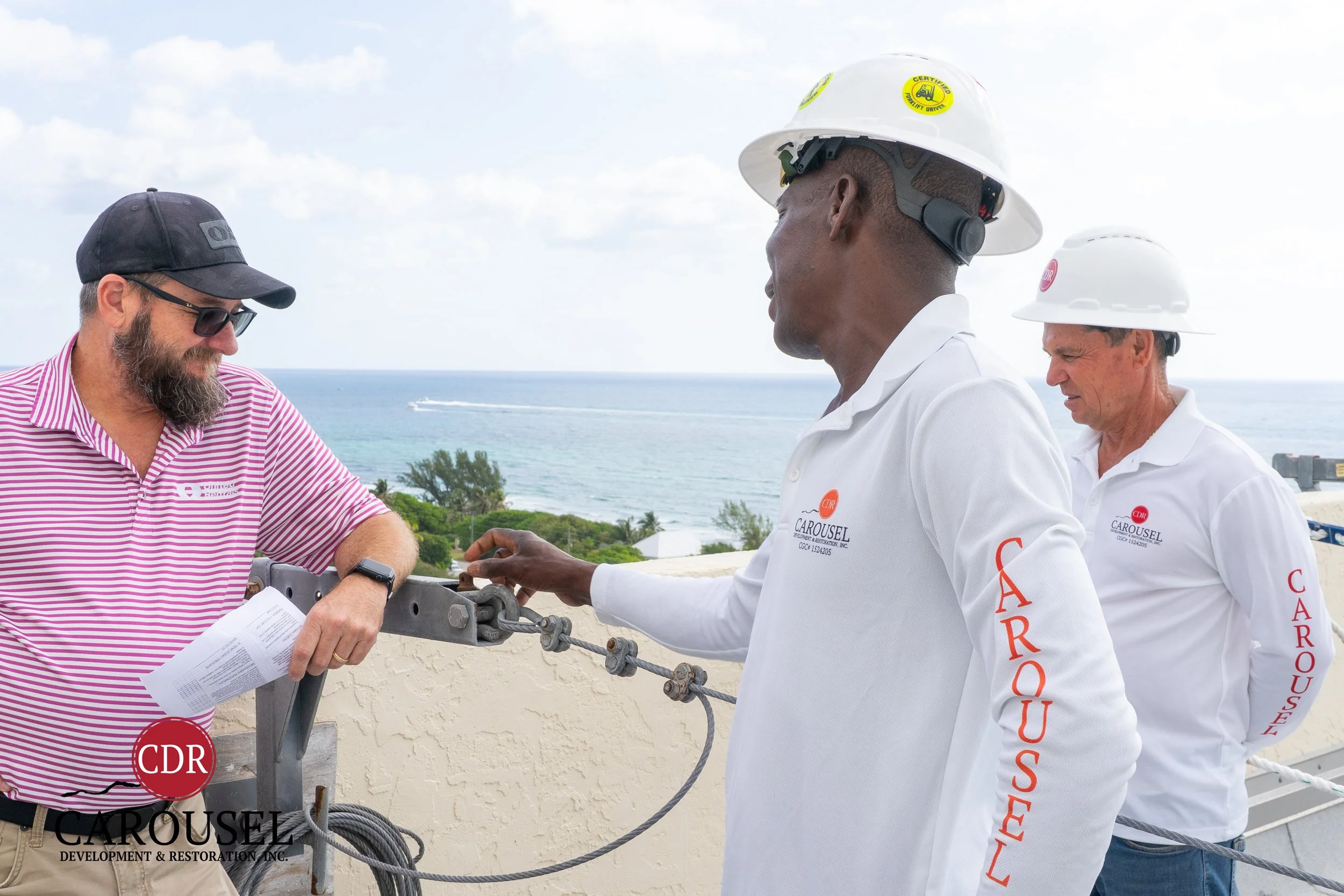 CDRI employees at safety training