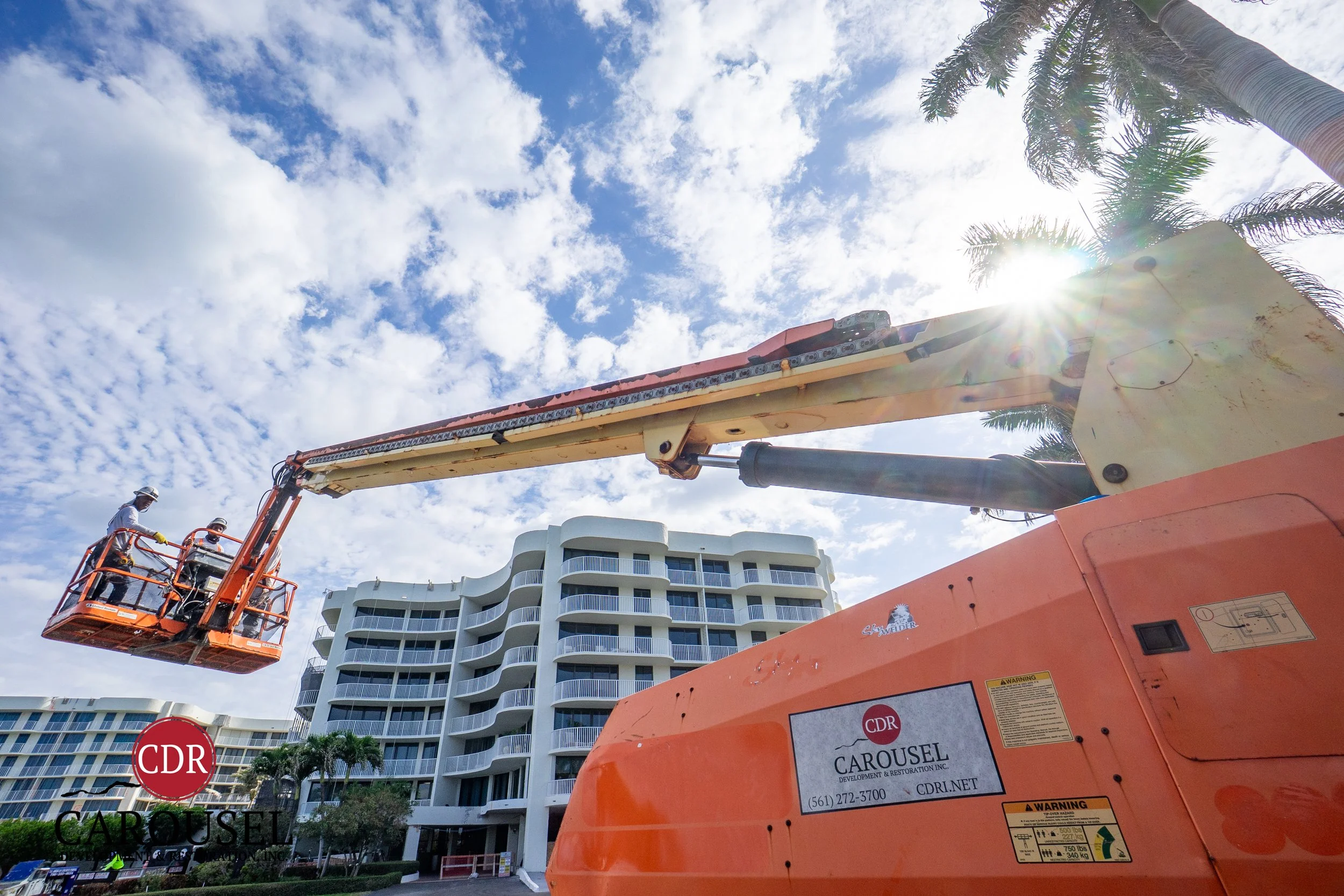 Carousel employees conducting Boom Lift Training