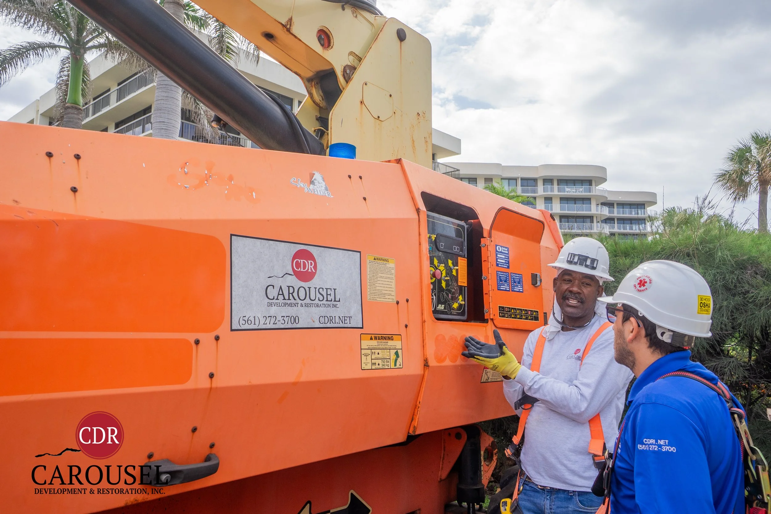 Carousel employees conducting Boom Lift Training