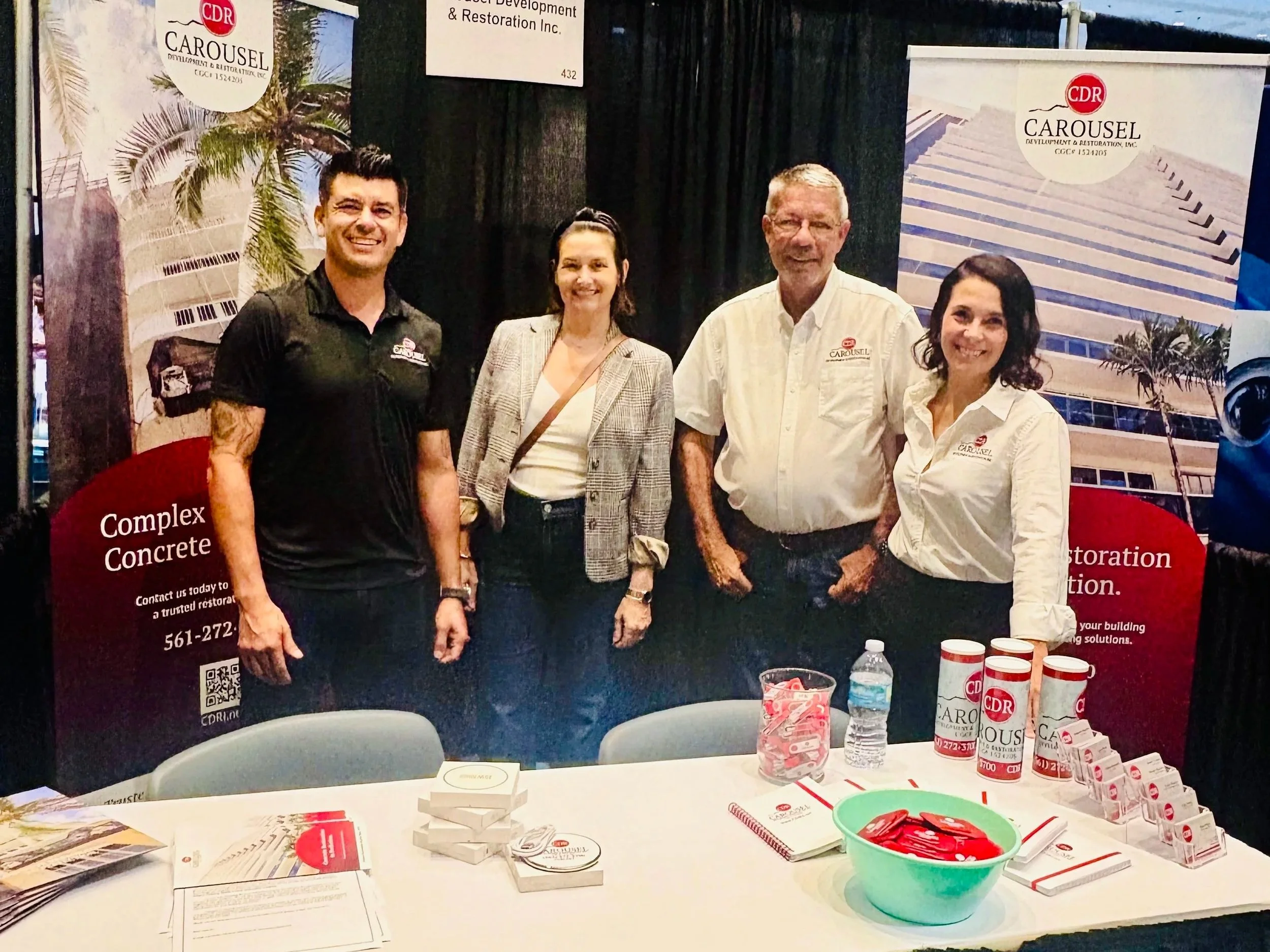 Carousel employees participate at a trade show at Palm Beach Convention Center