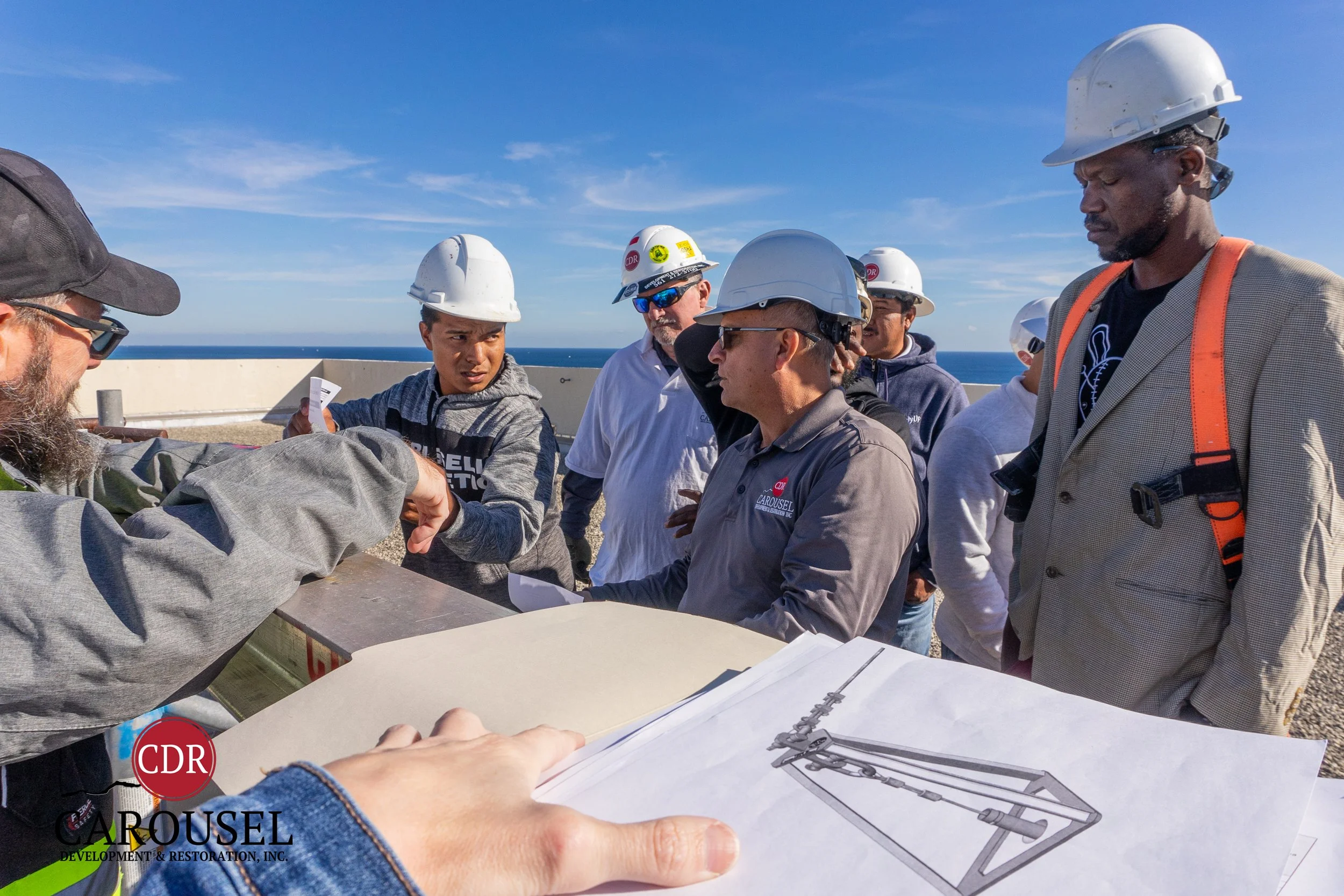 CDRI employees at safety training