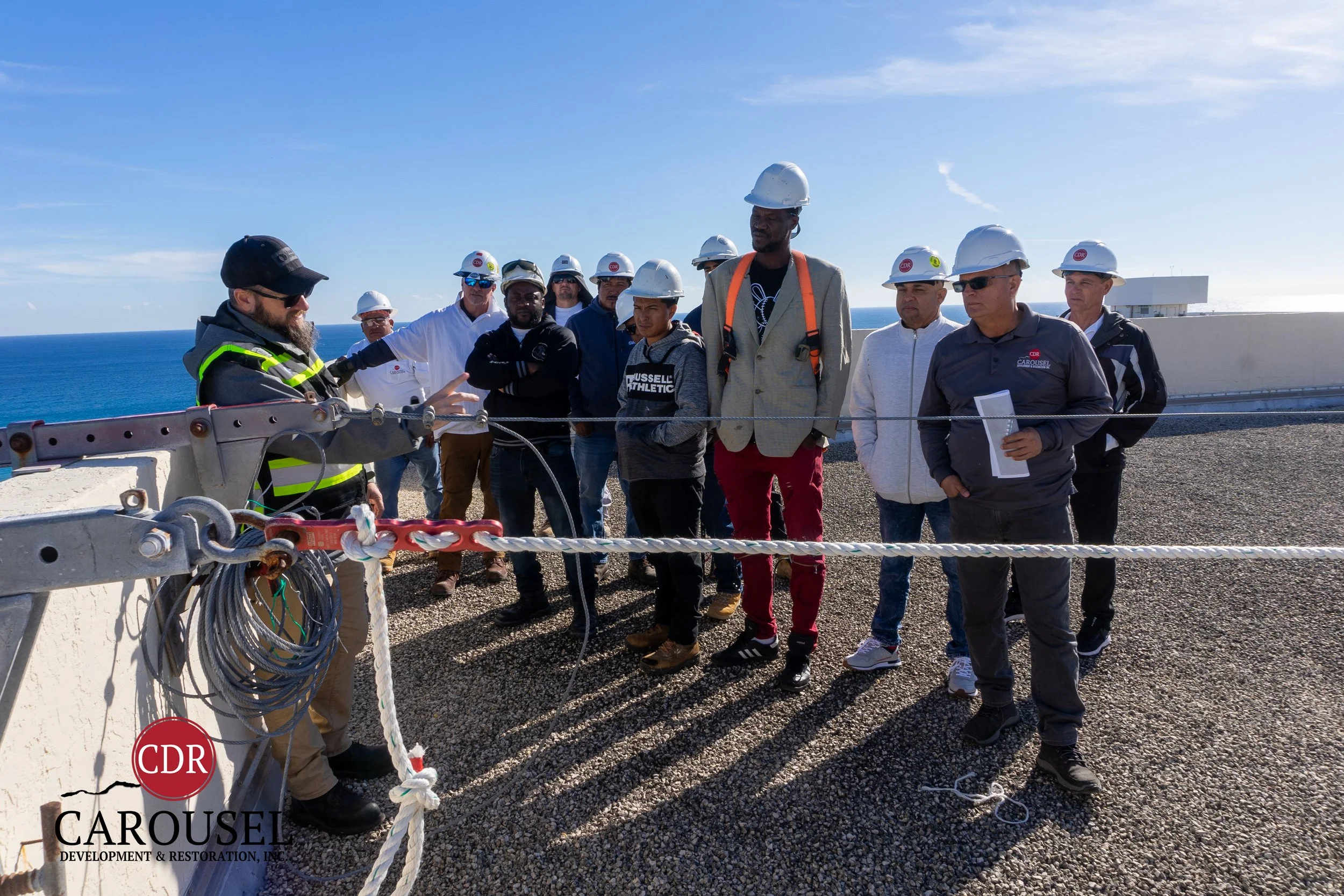 CDRI employees at safety training