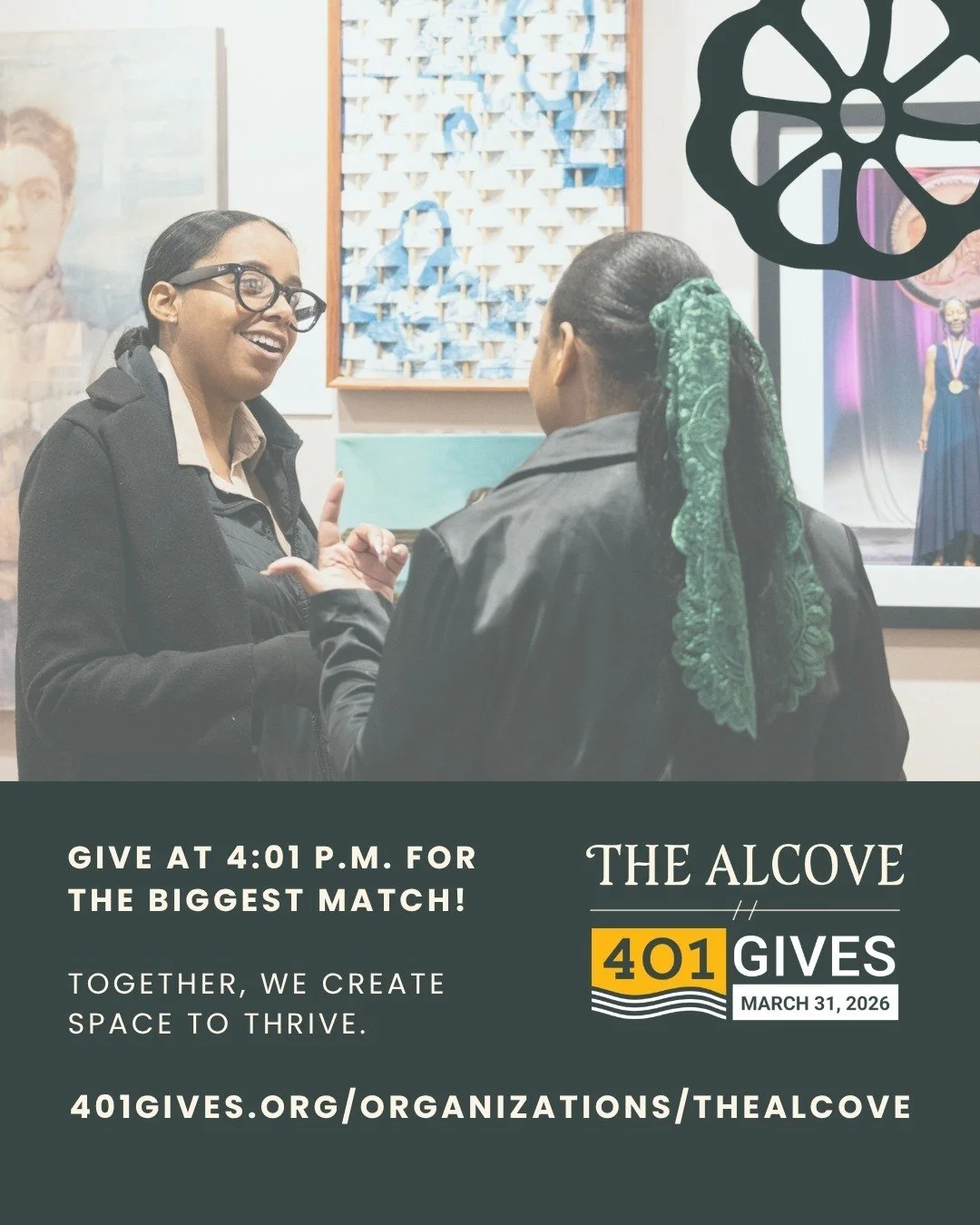 To every person who has given so far today: thank you. 💛

You are keeping portraits on our walls, stories in our library, and our doors open for every woman and gender expansive person who needs this space.

⏱️ There is still time to give &mdash; an