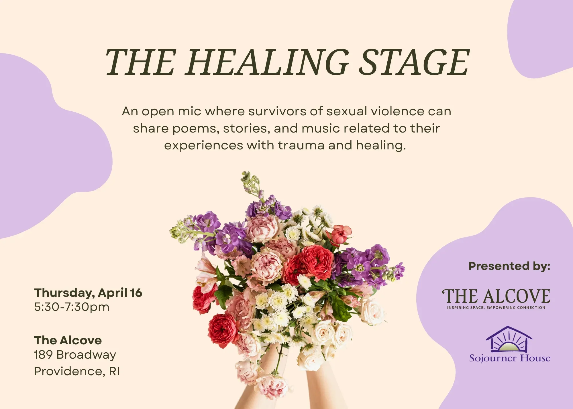 The Healing Stage - Open Mic with Sojourner House