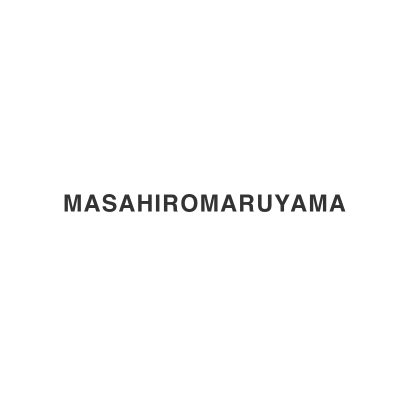 Text that reads 'MASAHIROMARUYAMA' in bold capital letters on a plain white background.
