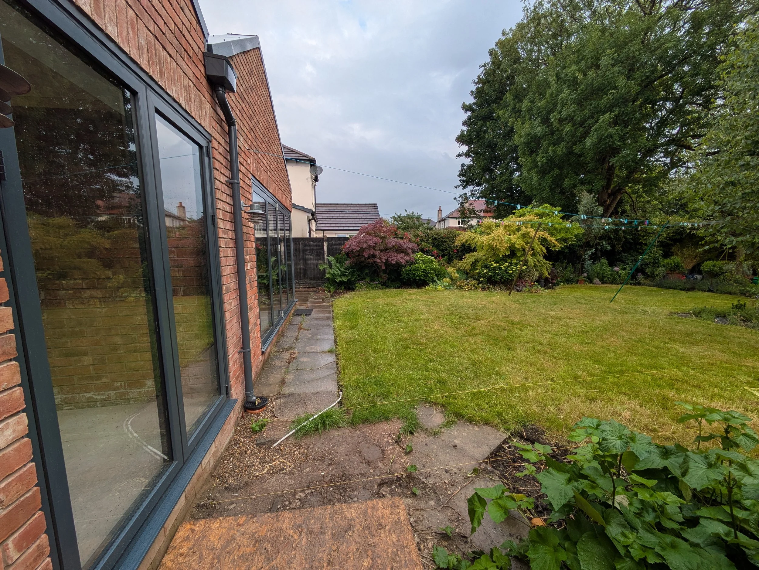 Before transformation - narrow paving