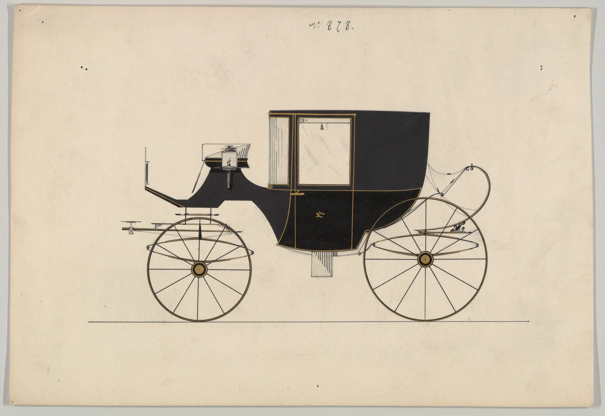 Design for Coupé, no. 878 Brewster & Co. 1850–70