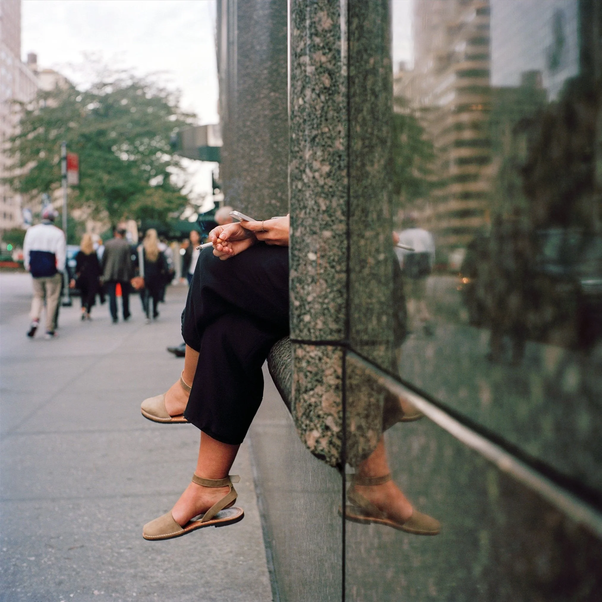 Texting and a Ciggie