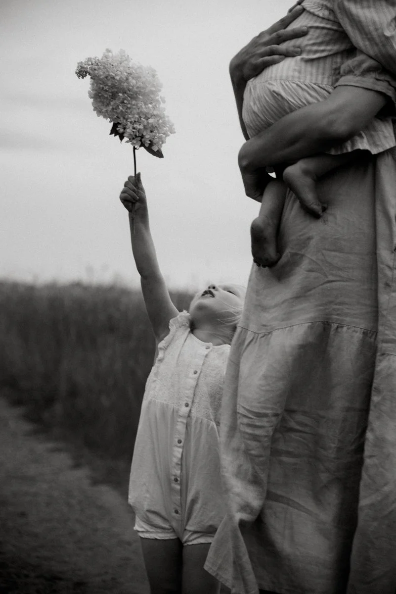 Perhekuvaus miljöössä.