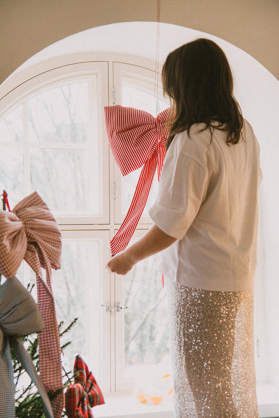 Naisyrittäjä Edlan jouluinen brändikuva.