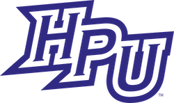 High Point University logo - HPU logo in purple and blue colors.